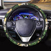 Tropical Floral Skull Steering Wheel Cover-grizzshop