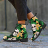 Tropical Floral Skull Women's Boots-grizzshop