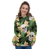 Tropical Floral Skull Women's Hoodie-grizzshop