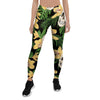 Tropical Floral Skull Women's Leggings-grizzshop