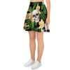 Tropical Floral Skull Women's Skirt-grizzshop