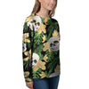 Tropical Floral Skull Women's Sweatshirt-grizzshop