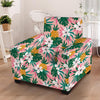 Tropical Flower Hawaiian Pineapple Print Armchair Cover-grizzshop