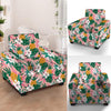 Tropical Flower Hawaiian Pineapple Print Armchair Cover-grizzshop