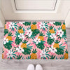 Tropical Flower Hawaiian Pineapple Print Door Mat-grizzshop