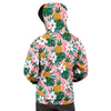 Tropical Flower Hawaiian Pineapple Print Men's Hoodie-grizzshop