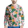 Tropical Flower Hawaiian Pineapple Print Men's Sweatshirt-grizzshop