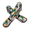 Tropical Flower Hawaiian Pineapple Print Muay Thai Shin Guard-grizzshop