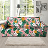 Tropical Flower Hawaiian Pineapple Print Sofa Cover-grizzshop