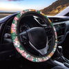 Tropical Flower Hawaiian Pineapple Print Steering Wheel Cover-grizzshop