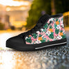 Tropical Flower Hawaiian Pineapple Print Women's High Top Shoes-grizzshop