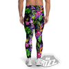 Tropical Flower Leaf Light Print Pattern Men's Leggings-grizzshop