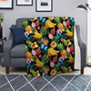 Tropical Fruit Hawaiian Print Blanket-grizzshop