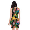 Tropical Fruit Hawaiian Print Bodycon Dress-grizzshop