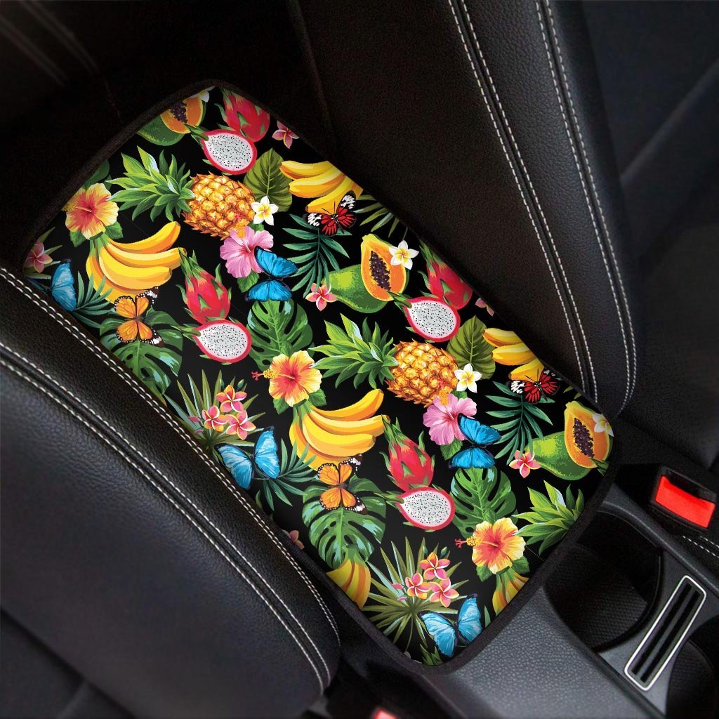 Tropical Fruit Hawaiian Print Car Console Cover-grizzshop