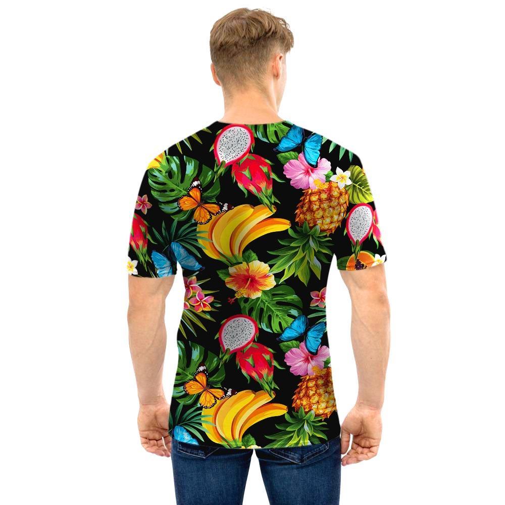 Tropical Fruit Hawaiian Print Men T Shirt-grizzshop