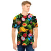 Tropical Fruit Hawaiian Print Men T Shirt-grizzshop