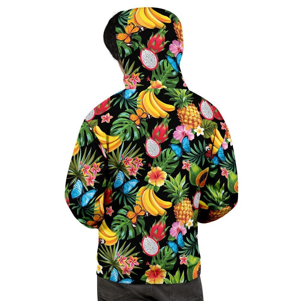 Tropical Fruit Hawaiian Print Men's Hoodie-grizzshop