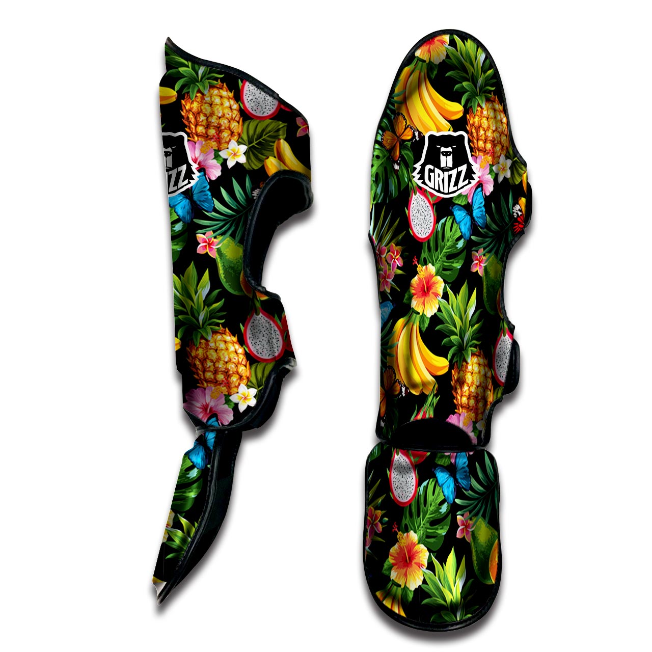 Tropical Fruit Hawaiian Print Muay Thai Shin Guard-grizzshop