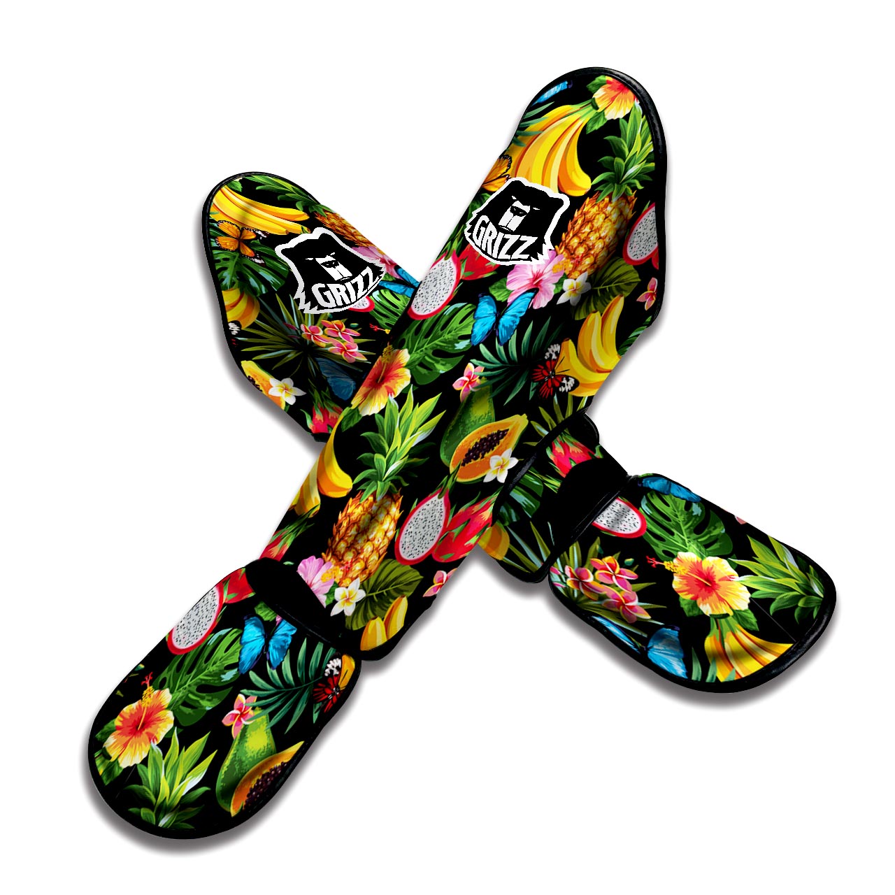 Tropical Fruit Hawaiian Print Muay Thai Shin Guard-grizzshop