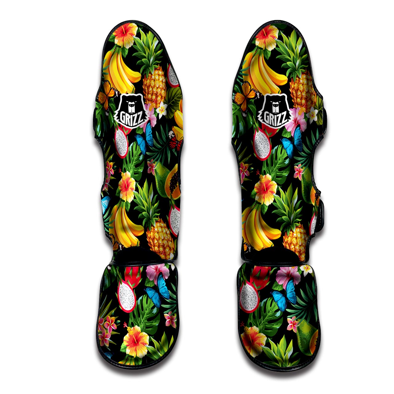 Tropical Fruit Hawaiian Print Muay Thai Shin Guard-grizzshop