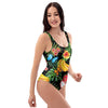 Tropical Fruit Hawaiian Print One Piece Swimsuite-grizzshop