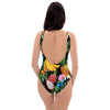 Tropical Fruit Hawaiian Print One Piece Swimsuite-grizzshop