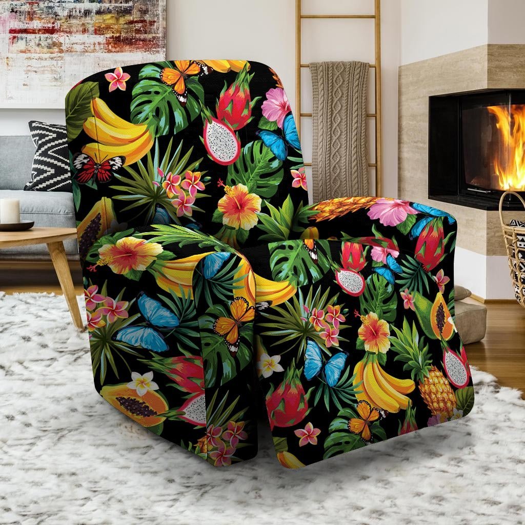 Tropical Fruit Hawaiian Print Recliner Cover-grizzshop