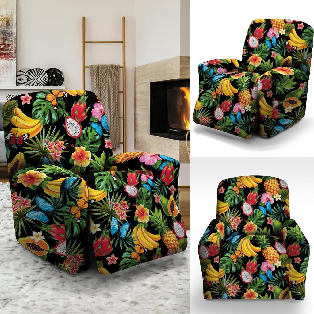 Tropical Fruit Hawaiian Print Recliner Cover-grizzshop