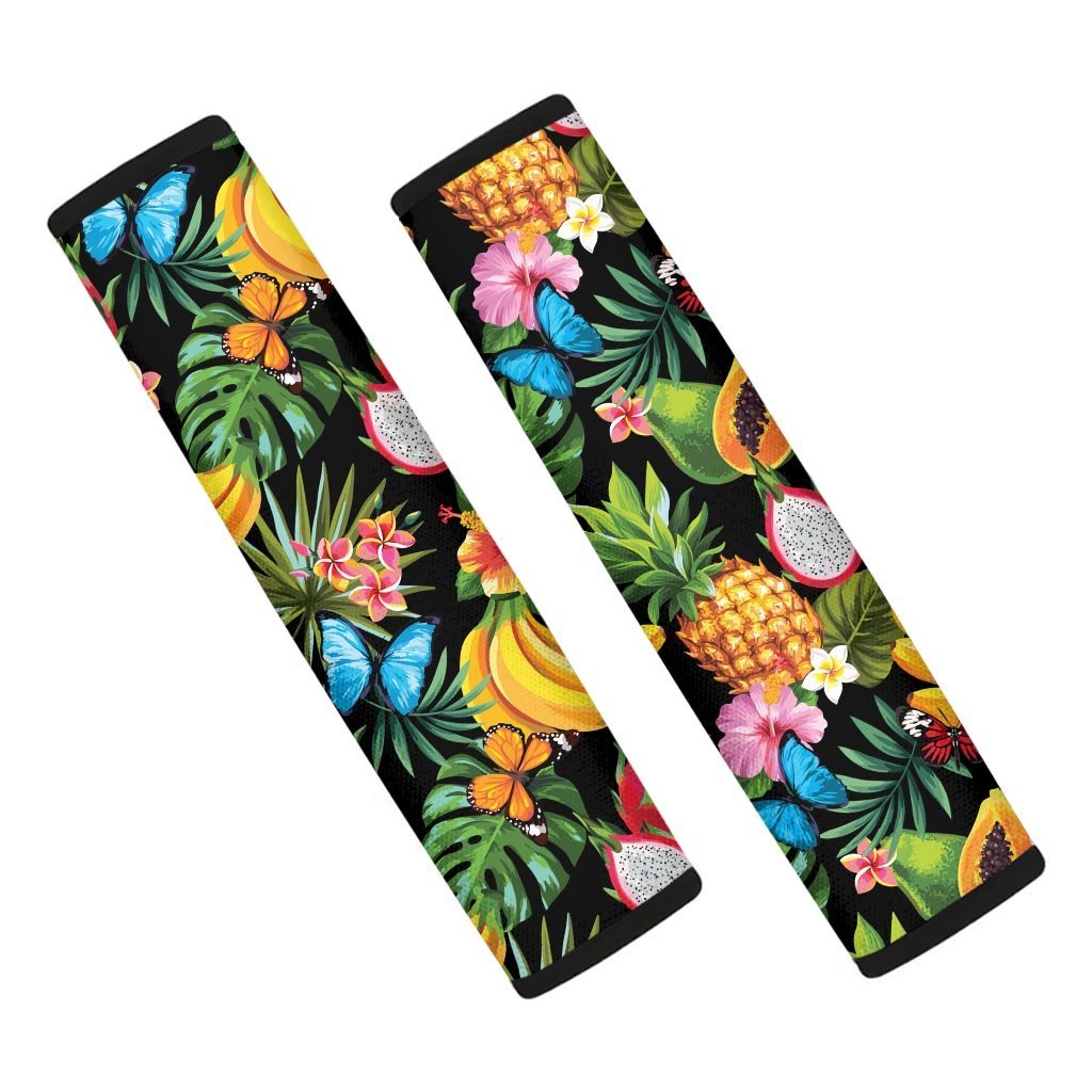 Tropical Fruit Hawaiian Print Seat Belt Cover-grizzshop