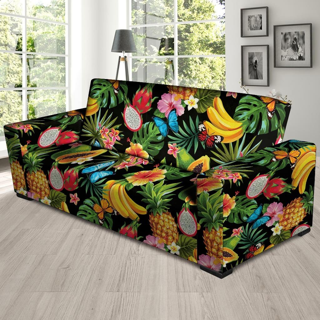Tropical Fruit Hawaiian Print Sofa Cover-grizzshop