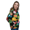 Tropical Fruit Hawaiian Print Women's Hoodie-grizzshop