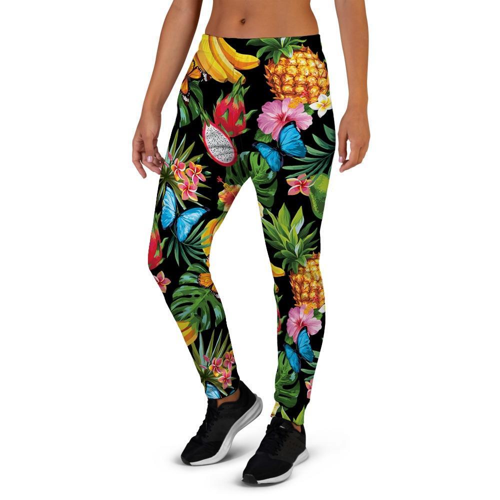 Tropical Fruit Hawaiian Print Women's Joggers-grizzshop