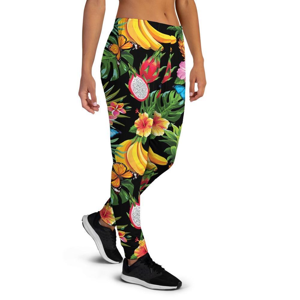 Tropical Fruit Hawaiian Print Women's Joggers-grizzshop