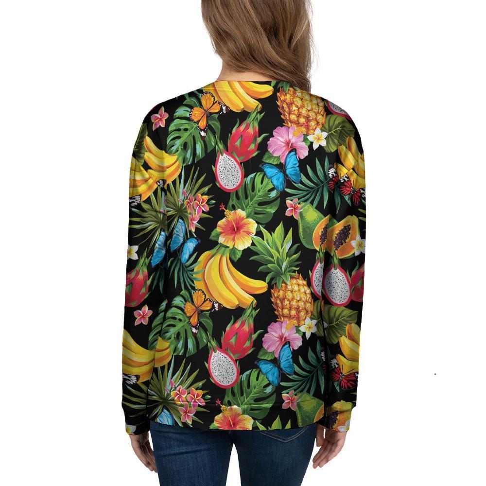 Tropical Fruit Hawaiian Print Women's Sweatshirt-grizzshop