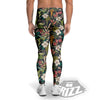 Tropical Hawaiian Aloha Print Pattern Men's Leggings-grizzshop