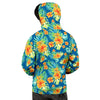 Tropical Hawaiian Blue Orange Print Pattern Men's Hoodie-grizzshop