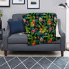 Tropical Hawaiian Floral Print Blanket-grizzshop