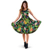 Tropical Hawaiian Floral Print Dress-grizzshop