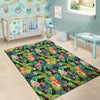 Tropical Hawaiian Floral Print Floor Mat-grizzshop