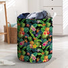 Tropical Hawaiian Floral Print Laundry Basket-grizzshop