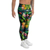 Tropical Hawaiian Floral Print Men's Leggings-grizzshop