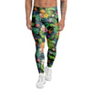 Tropical Hawaiian Floral Print Men's Leggings-grizzshop