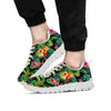 Tropical Hawaiian Floral Print Men's Sneakers-grizzshop