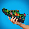 Tropical Hawaiian Floral Print Men's Sneakers-grizzshop