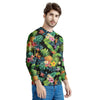 Tropical Hawaiian Floral Print Men's Sweatshirt-grizzshop