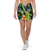 Tropical Hawaiian Floral Print Mini Skirt-grizzshop