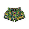 Tropical Hawaiian Floral Print Muay Thai Boxing Shorts-grizzshop