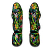 Tropical Hawaiian Floral Print Muay Thai Shin Guard-grizzshop