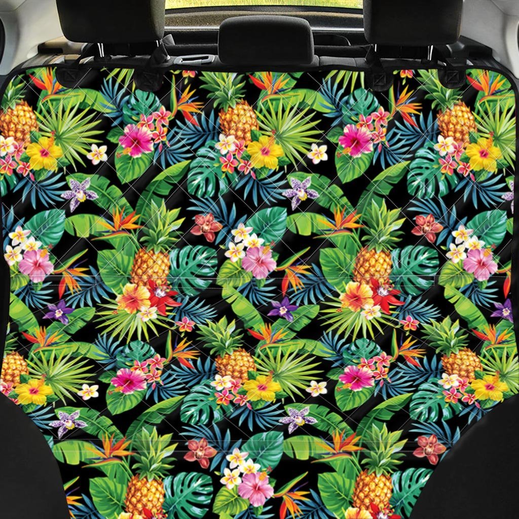 Tropical Hawaiian Floral Print Pet Car Seat Cover-grizzshop